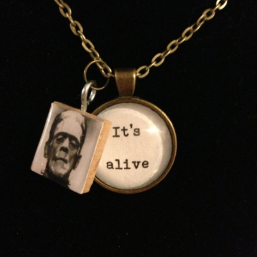 Frankenstein Charm Necklace